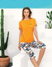 Blue Dream 6047 Kadın Modal Kapri Pijama Takımı - 1