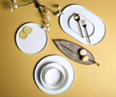 Porland Chopin Sade / Alumilite Serisi 27 Parça Yemek Takımı - 1