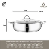 Stone 8 Parça Paslanmaz Çelik Tencere Seti thumbnail 5
