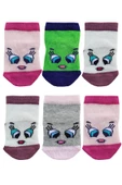 12li Kız Bebek Soket Çorap Renkli Desenli Eğlenceli - 2
