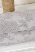 Mira Home Jakarlı Saçaklı Banyo Havlu Takımı Soft Pamuklu Maria Grace - 3