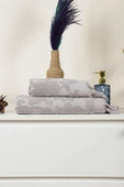 Mira Home Jakarlı Saçaklı Banyo Havlu Takımı Soft Pamuklu Maria Grace - 2