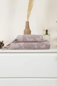 Mira Home Jakarlı Saçaklı Banyo Havlu Takımı Soft Pamuklu Maria Grace - 11