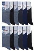 Dündar 12li Erkek Soket Çorap Asorti Ekonomik Uzun Çorap - 1