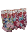 6lı Kız Çocuk Patik Kısa Çorap Mevsimlik Pamuklu Çorap thumbnail 1
