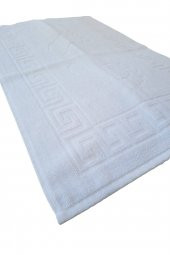 2 li Ayak İzli Banyo Paspas 100 Pamuklu Ayak Havlusu 50x70 Cm - 1