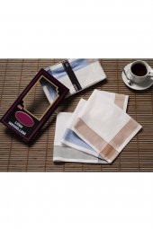 12 Lİ El Cep Kumaş Mendil 42x42 Cm Pamuklu GM02 - 1