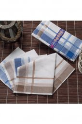 Gözde Yavuz Kutulu 39x39 cm 12 Adet Kumaş Mendil YM 04 - 1