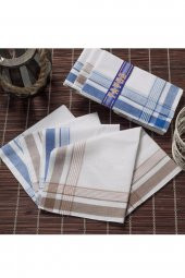 Gözde Yavuz Kutulu 39x39 cm 12 Adet Kumaş Mendil YM 01 - 2