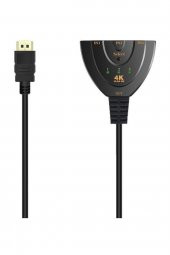 3 Port Giriş 1 Port Çıkış 4k Hdmı Pigtail Kablolu Switch 4k303b - 1