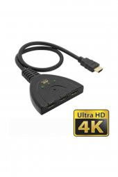 3 Port Giriş 1 Port Çıkış 4k Hdmı Pigtail Kablolu Switch 4k303b - 2