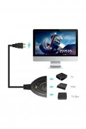 3 Port Giriş 1 Port Çıkış 4k Hdmı Pigtail Kablolu Switch 4k303b - 3
