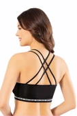 Kadın Sırtı Çapraz İpli Sporcu Büstiyer Enjoy Çıkabilir Pedli - 2
