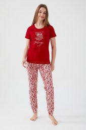Pierre Cardin 8611 Friday Feelings Kadın Kısa Kol Pijama Takım - 1