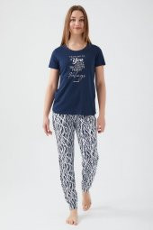 Pierre Cardin 8611 Friday Feelings Kadın Kısa Kol Pijama Takım - 4