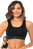 Kadın Geniş Askılı Lady Sporcu Büstiyer Dalgıç Pedli Krop - 2