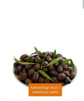 GEMLİK  Kahverengi (kızıl) salamura zeytin 1kg (290-320) - 1