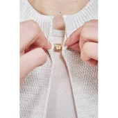 Anne Triko Cepli Düğme Detaylı Siyah Uzun Hırka - 10