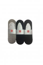 Şirin Erkek Dikişsiz Kaymaz Babet Çorap 6 lı Paket Asorti - 1