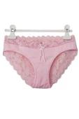 Kadın Dantel Külot Pamuklu Renkli Güpürlü Bikini Yumuşak - 8