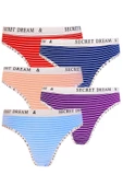 5li Kadın Pamuklu Secret Bikini Külot İç Çamaşırı Kaliteli Diana - 1
