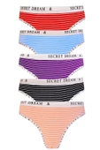 5li Kadın Pamuklu Secret Bikini Külot İç Çamaşırı Kaliteli Diana - 4