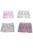 Koza Kız Çocuk Renkli Desenli Baskılı Boxer Külot 10 lu Paket thumbnail 3