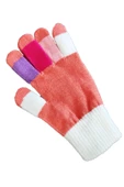 Kız Erkek Çocuk Triko Eldiven Kışlık Örgü Renkli Unisex 6-12 Yaş - 12