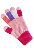 Kız Erkek Çocuk Triko Eldiven Kışlık Örgü Renkli Unisex 6-12 Yaş - 10