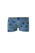 12li Erkek Çocuk Renkli Desenli Baskılı Boxer Külot - 8