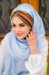 Bebe Mavi Burgu Hazır Şal - 3