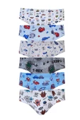 Tutku İç Giyim Erkek Çocuk Renkli Empirme Slip Külot 6 lı Paket - 2
