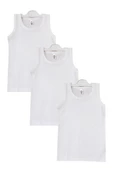 Tekkaplan 3lü Erkek Çocuk Pamuklu Askılı Sanforize Ribana Atlet thumbnail 4