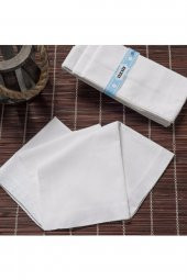 Gözde Teksin 36x36 cm. Bir Düzine 12 Adet Mendil TM Beyaz - 2