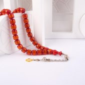 Kapsül Kesim Sıkma Kehribar Tesbih -Z3333 - 1