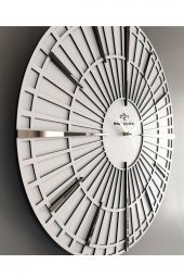 aSSe Tasarım Dekoratif Duvar Saati 50x50cm Sessiz Mekanizma thumbnail 2