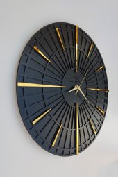 aSSe Tasarım Dekoratif Duvar Saati 50x50cm Sessiz Mekanizma - 5