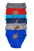 Tutku İç Giyim Erkek Çocuk Desenli Slip Külot 6 lı Paket - 1