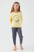 Roly Poly 3063 Garson Pomme Apple Kız Çocuk Uzun Kol Pijama Takım - 6
