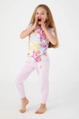 Roly poly 3057 Unicorn Magic Kız Çocuk Kısa Kol Pijama Takım - 3