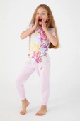 Roly poly 3057 Unicorn Magic Kız Çocuk Kısa Kol Pijama Takım - 3