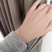 Vaoov 925 Ayar Gümüş Su Yolu Bileklik thumbnail 1