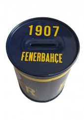 Fenerbahçe Metal Kumbara Orta Boy Orjinal Lisanslı 1 Adet FB Kumbara Taraftar Kumbara Sarı Kanarya 12x9 cm - 3