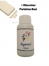 Mücevher Altın ve Gümüş Takı Parlatma Suyu ve Temizleme Bezi - 1