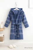 Mira Home Kapşonlu Çocuk Peştemal Bornoz %100 Pamuk - 2