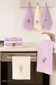 6 Parça Mutfak Kurulama Bezi 30 X 50 Cm Lavender Flower - 1