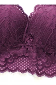 Kadın Pedli Bralet Sütyen Dantelli Soft Kap Büstiyer - 11