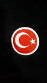 Kadın Erkek Polar Boyunluk Kışlık İpli Bere Bayrak Nakışlı - 4
