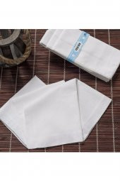 Teksin El Yüz Cep Mendili Beyaz 12 li Paket 36x36 Cm TM Beyaz - 2