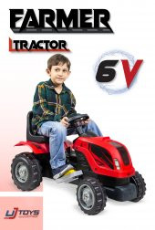 UJ Toys - AKÜLÜ 6V TRAKTÖR - 1